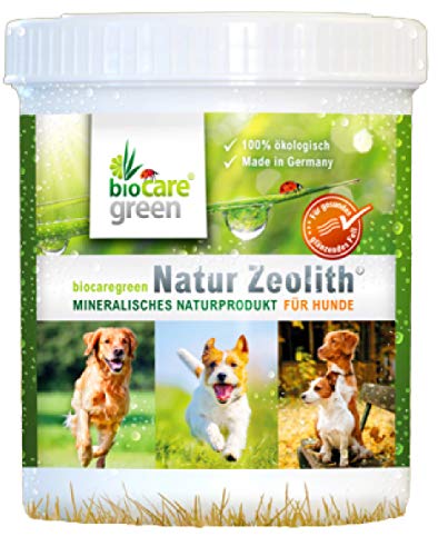 biocaregreen Natur Zeolith Nahrungsergänzung für Hunde | 250g, Garantierte Vermahlung auf 50 μm | Für gesundes, glänzendes Fell und unterstützt die Bioverfügbarkeit von Nährstoffen von biocaregreen
