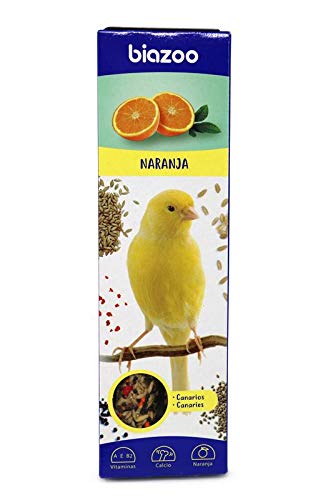 BIOZOO Orange Riegel für Kanarienvögel, 5 Stück von biozoo
