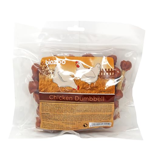 Biazoo Hantel mit Huhn, 500 g, Snacks für Hunde, geeignet für alle Rassen und Größen, sehr verdaulicher Snack mit hohem Proteingehalt. von biozoo