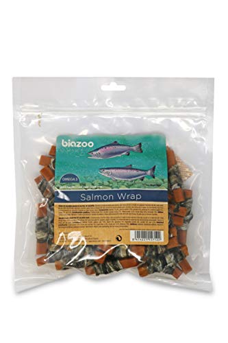 Biazoo Lachsstreifen mit Lachsleder, 500 g, für Hunde, geeignet für alle Rassen und Größen, sehr verdaulicher Snack mit hohem Proteingehalt Biazoo Lachsstreifen mit Lachsleder, 500 g, für Hunde, geeignet für alle Rassen und Größen, sehr verdaulicher Snack mit hohem Proteingehalt von biozoo