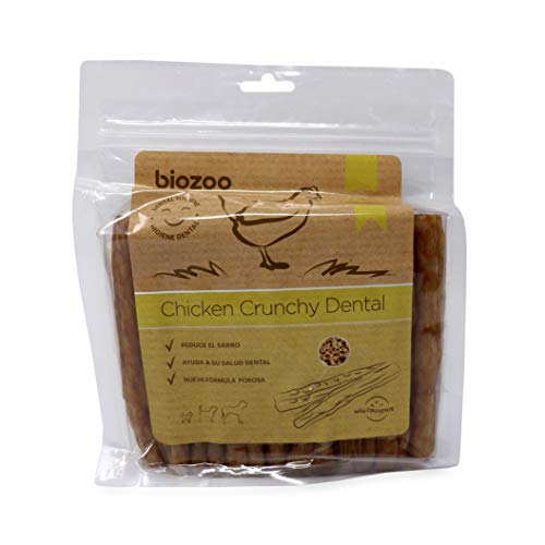 Biazoo Dental Knuspriges Huhn 500 grs Snacks für Hunde geeignet für alle Rassen und Größen, hilft bei der Zahnhygiene von biozoo