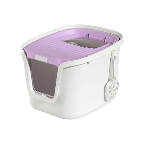 Katzentoilette, Abgedeckte Katzentoilette mit Schaufel und Lockstab, groß, halbgeschlossen, for alle Katzen Katzentoilette(S) von birene