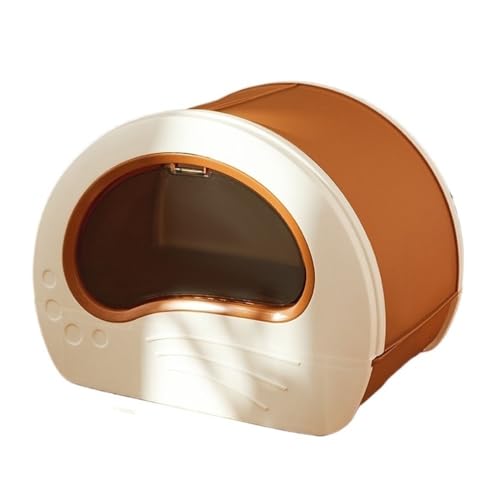 Katzentoilette, Geschlossene Katzentoilette, groß, spritzwassergeschützt, mit Schaufel und Schublade Katzentoilette(Brown) von birene