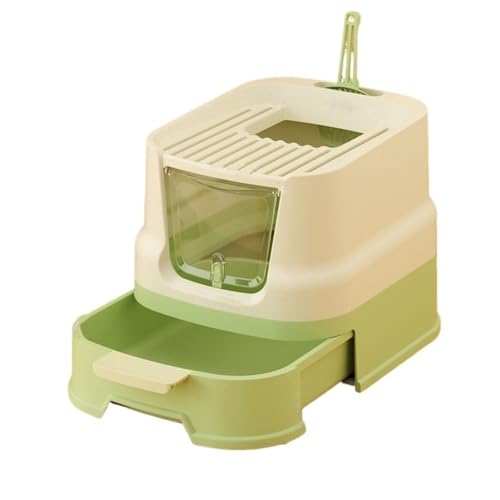 Katzentoilette, Geschlossene Katzentoilette mit Einstieg von Oben, Deckel und Schaufel, großes Schubladendesign mit Spritzschutz Katzentoilette Katzentoilette, Geschlossene Katzentoilette mit Einstieg von Oben, Deckel und Schaufel, großes Schubladendesign mit Spritzschutz Katzentoilette von birene