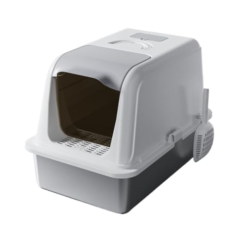 Katzentoilette, Katzentoilette aus Edelstahl, groß, geschlossen, mit hohen Seitenwänden, Abnehmbarer Deckel Katzentoilette Katzentoilette, Katzentoilette aus Edelstahl, groß, geschlossen, mit hohen Seitenwänden, Abnehmbarer Deckel Katzentoilette von birene