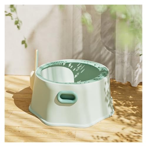 Katzentoilette, Offene Katzentoilette mit Schaufel, leicht zu reinigen und for Kaninchen zu installieren Katzentoilette(Blue) von birene