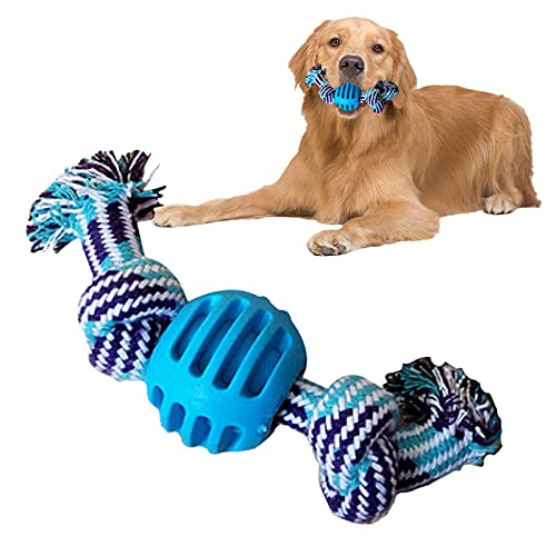 biteatey Hundeleine Spielzeug, Hundebissspielzeug- Hundespielzeug Aus Baumwollseil- Molar Rope Interaktives Spielzeug Baumwollseil Für Haustiere, Eine Leine Speziell Für Große Hunde von biteatey
