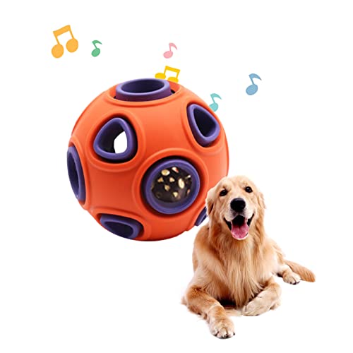 biteatey Interaktiver Hundespielzeugball,Interaktiver Hundeball - Bissfestes Hundespielzeug, um sie zu beschäftigen - Hundespielzeug zur Bereicherung, Welpenspielzeug, Hundespielzeug, interaktives von biteatey