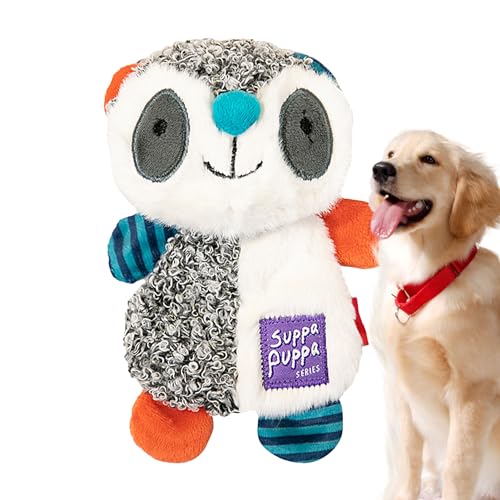 biteatey Plüsch-Quietschspielzeug für Hunde, Quietschspielzeug für kleine Hunde - Beißspielzeug für Hunde mit Cartoon-Tier | Interaktives Apportier- und Übungsspielzeug, Hundegeschenke von biteatey