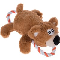 Hundespielzeug Bär mit Tau - 1 Stück (27 cm) von bitiba