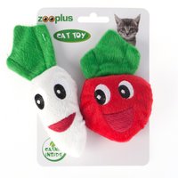 Katzenspielzeug Catnip Veggies - 2 x 2 Stück (13 + 15 cm) von bitiba