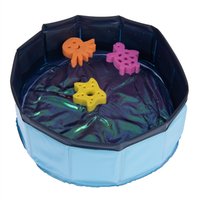 Kitty Pool mit schwimmfähigem Spielzeug - ca. Ø 30 x H 10 cm von bitiba