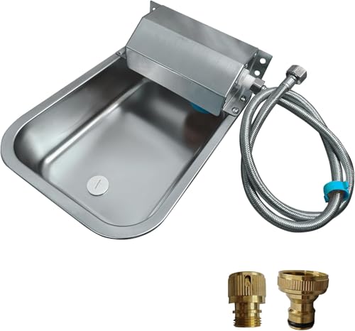 2Gal/7.5L automatischer Wasserspender für Hunde, automatischer Hundegießer für Indoor/Outdoor, Edelstahl-Wasserschüssel-Feeder für Vieh, Haustiere, Huhn, Hundeschüssel-Spender Fit 3/4'' GHT Wasserhahn 2Gal/7.5L automatischer Wasserspender für Hunde, automatischer Hundegießer für Indoor/Outdoor, Edelstahl-Wasserschüssel-Feeder für Vieh, Haustiere, Huhn, Hundeschüssel-Spender Fit 3/4'' GHT Wasserhahn von biubiusot