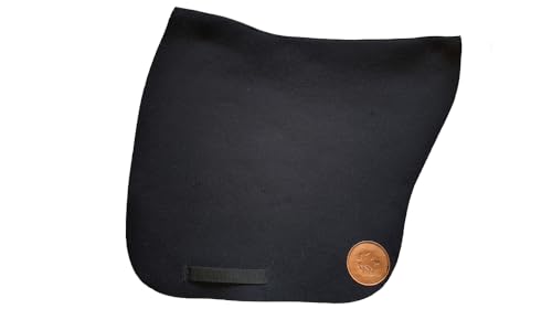 blanq Filzschabracke Barockschabracke Dressur Sattelunterlage Satteldecke Schabracke schwarz von blanq