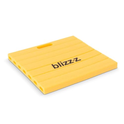 blizz-z Knie- und Sitzpolster gelb (2 Stück) | Maße: 30 x 35 x 5 cm | Kniekissen, Knieschutzmatte mit Tragegriff für Gartenarbeit, Werkstatt, Stadion | wasserbeständig, kälteisolierend | Made in EU von blizz-z