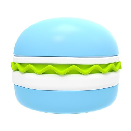 Hamburgerform Kunststoff erhöhte Katzennapf erhöhte futternapf Katze und Wasserschalen Set Anti -Erbrochenes Hundekätzchen -Lebensmittelgerichte Haustierfuttermittel für Katzen (Blau) von blodfune