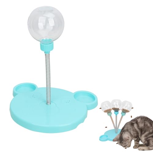 Wackeliges Hundespielzeugspielzeug und austritt behandelt Futterball Für Hunde, interaktiver Katzenfuttertüter, Lebensmittelspender für kleine Hunde Katzen Verfolgungsjagd und Bewegung (Farbe mischen) von blodfune