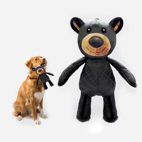 blodfune Unzerstörbarer Bär-Hundespielzeug, unzerbrechlicher Bär, Hundespielzeug, unzerstörbar, gefüllter Bär, Kauspielzeug für aggressive Kauer, interaktiver Quietschender Plüschbär für große Rassen blodfune Unzerstörbarer Bär-Hundespielzeug, unzerbrechlicher Bär, Hundespielzeug, unzerstörbar, gefüllter Bär, Kauspielzeug für aggressive Kauer, interaktiver Quietschender Plüschbär für große Rassen von blodfune