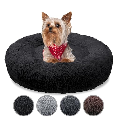 bluzelle Orthopädisches Hundebett für Kleine Hunde & Katzen, 60cm Donut Kissen Waschbar Rund Memory Foam Hundekorb Katzenbett Flauschig Hundekissen Katzenkissen, Farbe:Schwarz bluzelle Orthopädisches Hundebett für Kleine Hunde & Katzen, 60cm Donut Kissen Waschbar Rund Memory Foam Hundekorb Katzenbett Flauschig Hundekissen Katzenkissen, Farbe:Schwarz von bluzelle