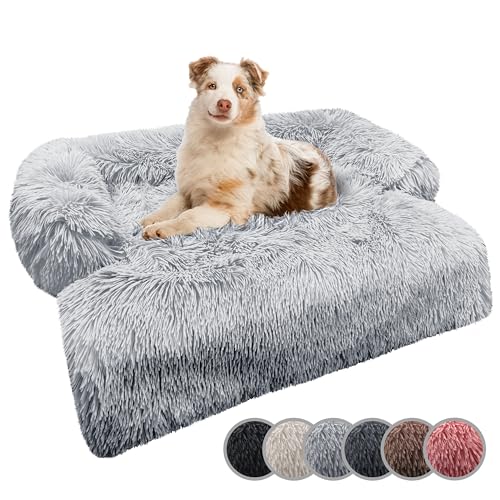 bluzelle Sofaschutz Hundebett für kleine & mittelgroße Hunde, Hundedecke für Couch Sofa Cover, Plüsch Hundesofa Schutzdecke rutschfest Wasserdicht Waschbar Abnehmbarer Bezug, Farbe:Hellgrau bluzelle Sofaschutz Hundebett für kleine & mittelgroße Hunde, Hundedecke für Couch Sofa Cover, Plüsch Hundesofa Schutzdecke rutschfest Wasserdicht Waschbar Abnehmbarer Bezug, Farbe:Hellgrau von bluzelle
