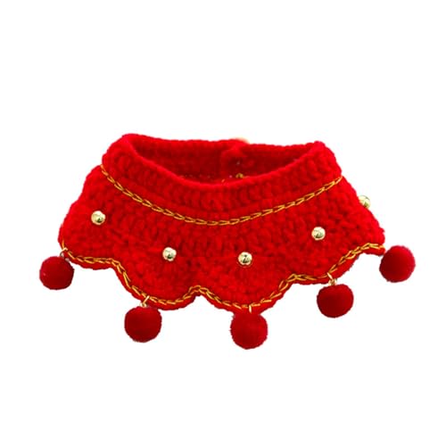 bnsggl Neujahrshalsband Kleinen Pompoms Anhänger Speicheltuch Welpe Kätzchen Häkelhalsbänder Verstellbares Haustierhalsband bnsggl Neujahrshalsband Kleinen Pompoms Anhänger Speicheltuch Welpe Kätzchen Häkelhalsbänder Verstellbares Haustierhalsband von bnsggl