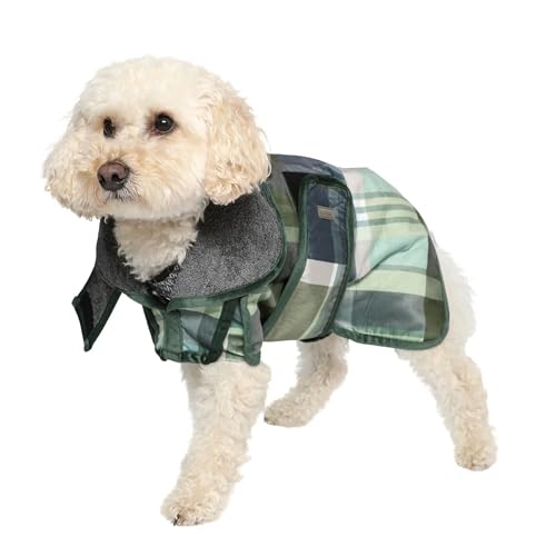 bo&flash Designer Hundebademantel Ashville Frank XL – Ergonomischer Bademantel Hund in Premium Qualität – Super saugfähiger & langlebiger Hunde Bademantel – Waschbare Hunde Bademäntel von bo&flash