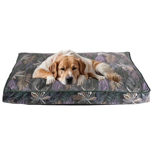 Bo & Flash Design Hundekissen für große Hunde – Trendige Liegematte Madison – Waschbar und ohne Schadstoffe – Liegekissen Flach mit Anti-Rutsch-Beschichtung – XL 80 X 120 X 12 cm – Max von bo&flash