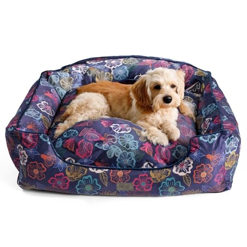 bo&flash Kuscheliges Hundebett Austin "Sofie" - L - Hundesofa für Kleine & Große Hunde - Design Waschbar - Gelenkschonend Mit Anti-Rutsch-Beschichtung von bo&flash