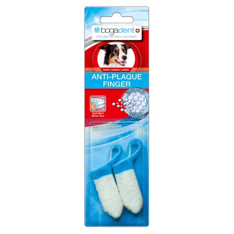 bogadent® Fingerzahnreiniger Anti-Plaque, Adult weiß, Maße: ca. 5,5 cm von bogadent®