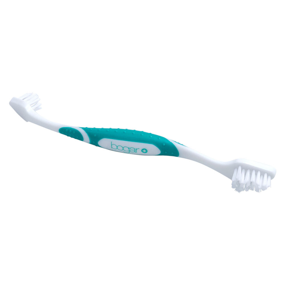 bogadent® Zahnbürste Ergo Dual Brush Mini grün-weiß, Länge: ca. 18 cm von bogadent®