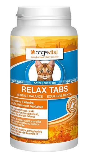Bogavital Relax Tabs Katze, 1er Pack (1 x 84 g) von Bogavital