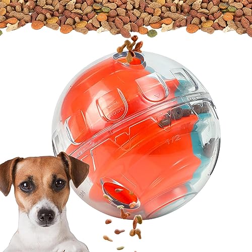 boiler Ballspender für Hundeleckerli - Interaktiver Leckerbissenball für große Hunde,Hunde-Puzzlespielzeug, langlebige Hundebälle für die Zahnreinigung/IQ-Training, Spielzeug zur Bereicherung von boiler