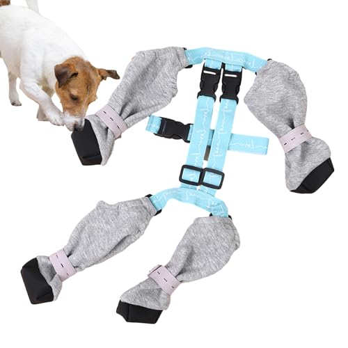Pfotenleggins für Hundestiefel, wasserdichte Leggings, Pfotenschutz, Pfotenschutz für Hunde, verstellbarer Riemen, Hose für Hunde für alle Jahreszeiten, Passeg-Stiefel Pfotenleggins für Hundestiefel, wasserdichte Leggings, Pfotenschutz, Pfotenschutz für Hunde, verstellbarer Riemen, Hose für Hunde für alle Jahreszeiten, Passeg-Stiefel von bolix
