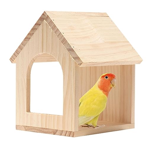 Vogelnest, Paarungsbox, Vogelhaus aus Holz, Vogelhaus für blaue Vögel, Nistdekoration zum Aufhängen am Baum außen für Sittich Cockatiel Pfingstrose Fringue Vogelnest, Paarungsbox, Vogelhaus aus Holz, Vogelhaus für blaue Vögel, Nistdekoration zum Aufhängen am Baum außen für Sittich Cockatiel Pfingstrose Fringue von bolix