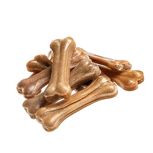 Bontoy Hundekauknochen I 20 Stück x 12 cm I Naturprodukt aus Reiner Rinderhaut I proteinreich und gut für die Kaumuskulatur ihres Hundes Bontoy Hundekauknochen I 20 Stück x 12 cm I Naturprodukt aus Reiner Rinderhaut I proteinreich und gut für die Kaumuskulatur ihres Hundes von bontoy