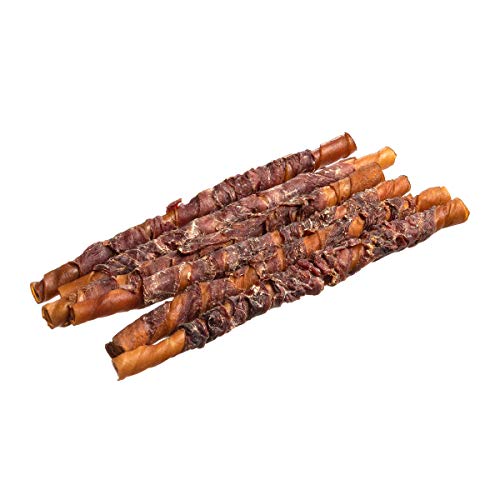 Bontoy Rinderhautkaurollen mit Entenfleisch I 6 Stück x 33 cm I Leckerli für Hunde I Kaustangen Bontoy Rinderhautkaurollen mit Entenfleisch I 6 Stück x 33 cm I Leckerli für Hunde I Kaustangen von bontoy
