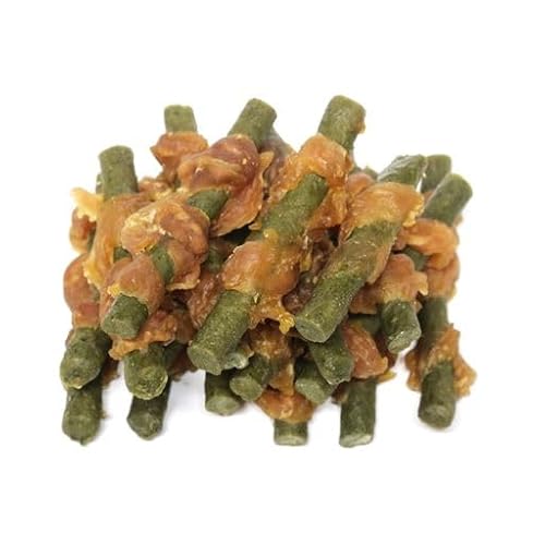 Bontoy Spinatstange mit Hühnchen I ca. 400g I Fettarm I Belohnung I Snack I Kauspass für den Hund von bontoy