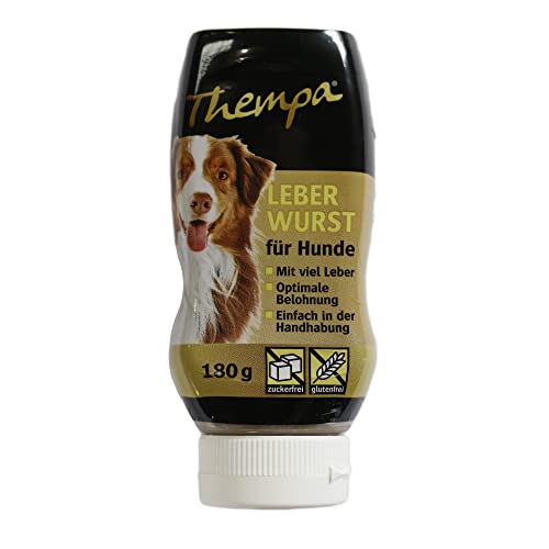Thempa Hundeleberwurst - 180g Tube I als Belohnung I Hudetraining I in Deutschland hergestellt von bontoy