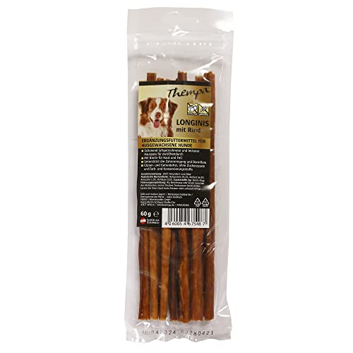 Thempa Longinis mit Rind 60g I Hundesnack I Belohnung I Kauspass für den Hund I Hergestellt in Österreich von bontoy