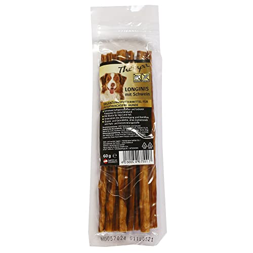 Thempa Longinis mit Schwein 60g I Hundesnack I Belohnung I Kausnack für den Hund I Hergestellt in Österreich Thempa Longinis mit Schwein 60g I Hundesnack I Belohnung I Kausnack für den Hund I Hergestellt in Österreich von bontoy
