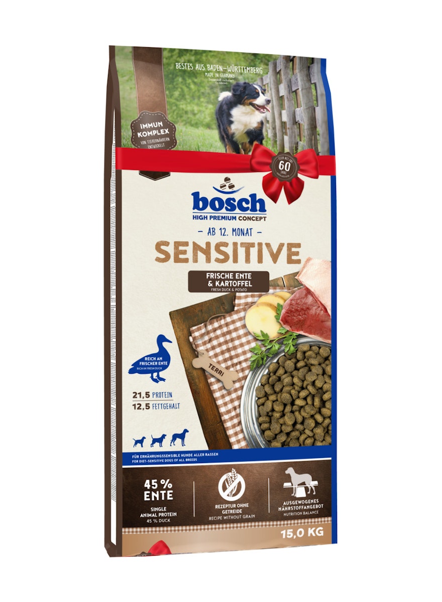 Bosch Sensitive Ente/Kartoffel Hundetrockenfutter von bosch Tiernahrung