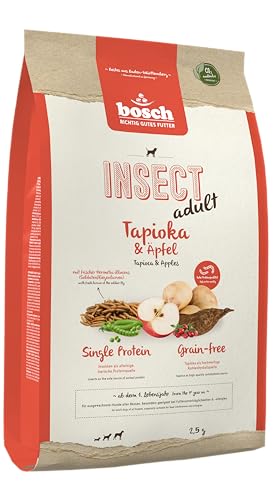 HPC Insect Adult Tapioka und Äpfel Hundetrockenfutter Für Ausgewachsene Hunde Aller Rassen Single Protein Grain-Free 1 X 2.5 Kg von bosch TIERNAHRUNG