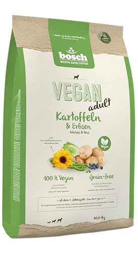 HPC Vegan Adult Kartoffel und Erbsen | Hundetrockenfutter Für Ausgewachsene Hunde Aller Rassen | Single Protein Grain-Free | 1 x 10 Kg von bosch TIERNAHRUNG