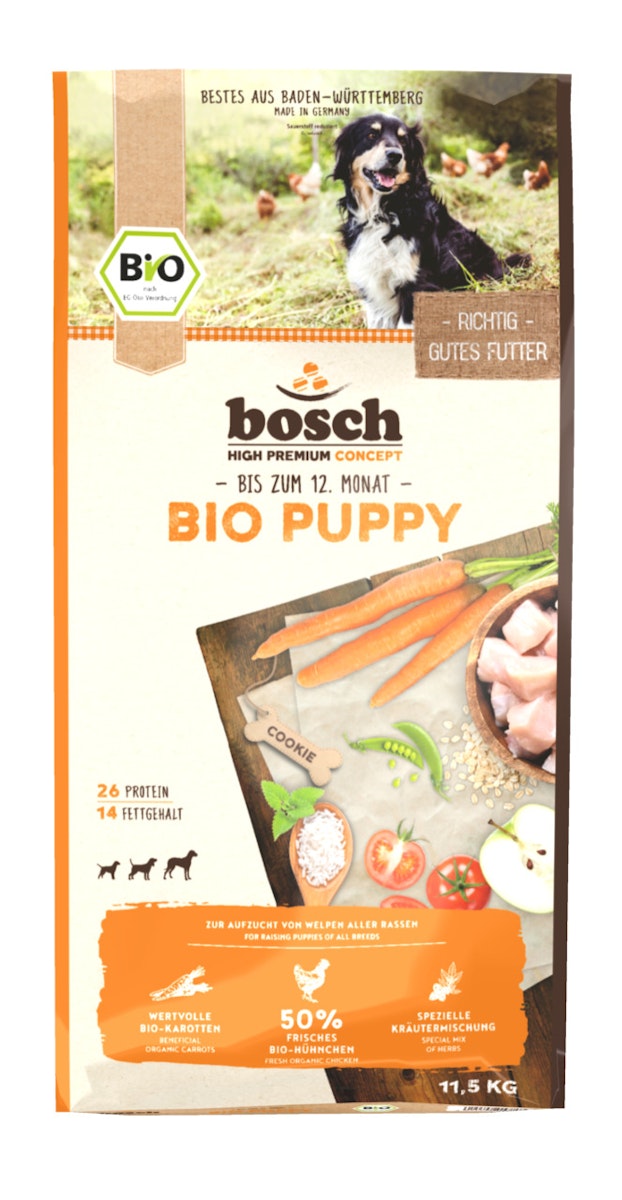 bosch Bio Puppy Hühnchen & Karotten Hundetrockenfutter von bosch Tiernahrung