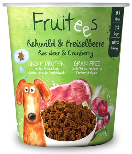 bosch Finest Snack Concept | Fruitees frisches Rehwild & Preiselbeere | ohne Getreide | 4er Pack mit 4 x 200 g von bosch TIERNAHRUNG