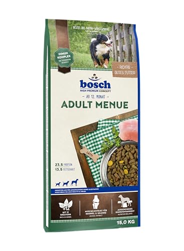 bosch HPC Adult Menue | Kroketten-Mix für ausgewachsene Hunde aller Rassen | 1 x 15 kg bosch HPC Adult Menue | Kroketten-Mix für ausgewachsene Hunde aller Rassen | 1 x 15 kg von bosch TIERNAHRUNG