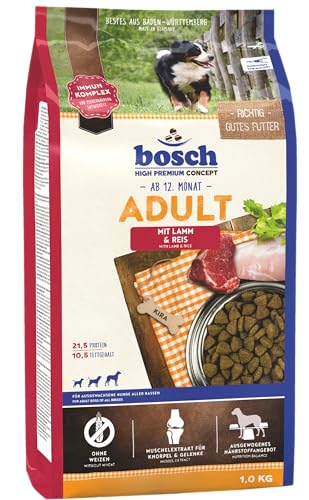 bosch HPC Adult mit Lamm & Reis | Hundetrockenfutter für ausgewachsene Hunde aller Rassen | 1 x 1 kg von bosch TIERNAHRUNG