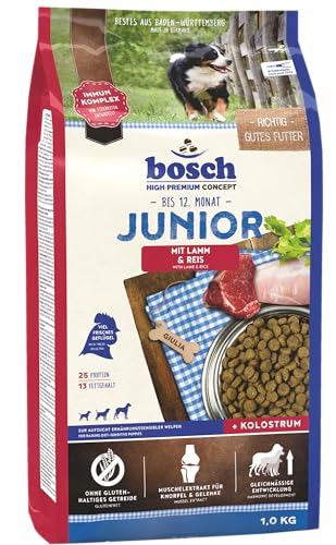 bosch HPC Junior mit Lamm & Reis | Hundetrockenfutter zur Aufzucht ernährungssensibler Welpen | 1 x 1 kg von bosch TIERNAHRUNG