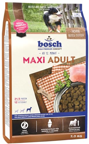 bosch HPC Maxi Adult | Hundetrockenfutter für ausgewachsene Hunde großer Rassen (ab 25 kg) | 1 x 3 kg von bosch TIERNAHRUNG