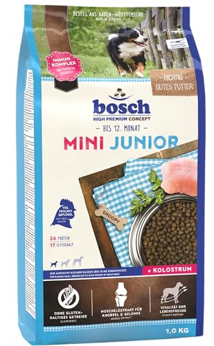 bosch HPC Mini Junior | Hundetrockenfutter zur Aufzucht kleiner Rassen (bis 15 kg) | 1 x 1 kg von bosch TIERNAHRUNG